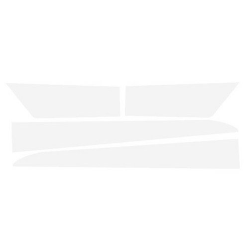 블루코드 스파크 라인 데칼 차량용 스티커 도어 A, 화이트, 1개