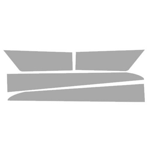 블루코드 스파크 라인 데칼 차량용 스티커 도어 A, 그레이, 1개