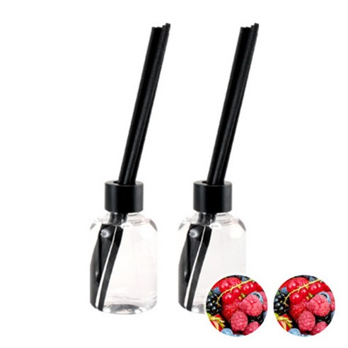더아로마샵 디퓨져 리필액 100ml x 2p + 블랙 섬유스틱 10p + 블랙캡 2p, 블루밍브리즈