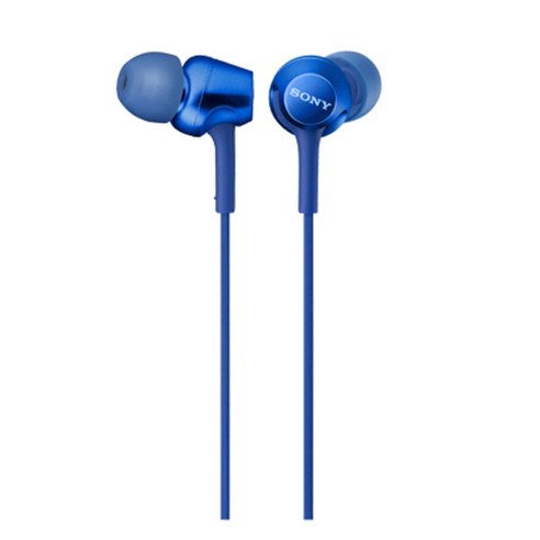 소니 컬러풀 사운드 이어폰, MDR-EX255AP, 블루