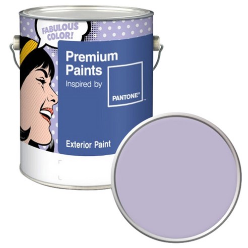 노루페인트 팬톤 외부용 실외 무광 페인트 4L, 15-3807 Misty Lilac