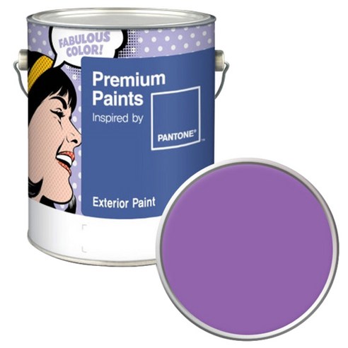 노루페인트 팬톤 외부용 실외 무광 페인트 4L, 17-3628 Amethyst Orchid
