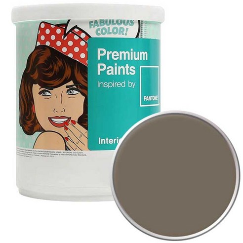 노루페인트 팬톤 내부용 실내 벽면 페인트 무광 1L, 17-0808 Taupe Gray