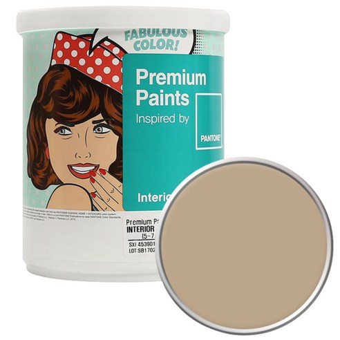 노루페인트 팬톤 내부용 실내 벽면 무광 페인트 1L, 16-1210 Light Taupe