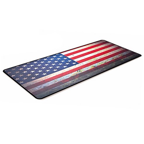 이츠라이프 미국 국기 키보드 마우스 장패드 4~5mm, 혼합 색상, 1개