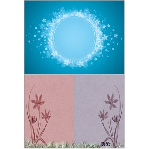 로엠디자인 실리콘 식탁매트 별2 + 꽃, 5, 385 x 285 mm
