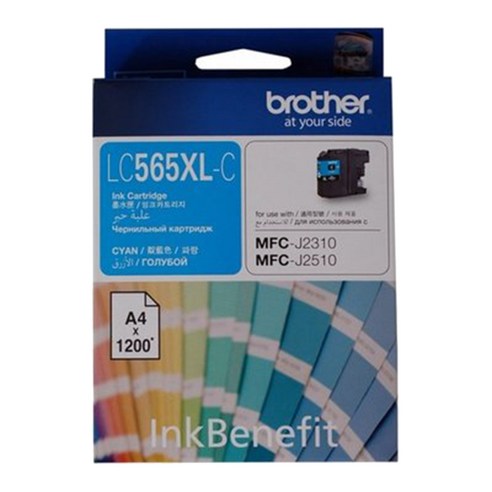 브라더 프린트 잉크 LC565XL, CYAN, 1개