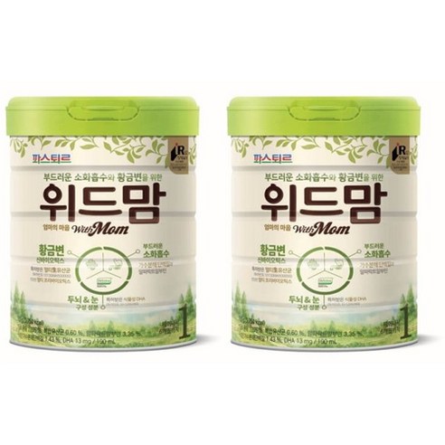 위드맘 무항생제 분유 1단계, 750g, 2개