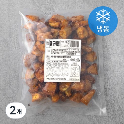 땅콩 고구마 맛탕 (냉동), 1kg, 2개