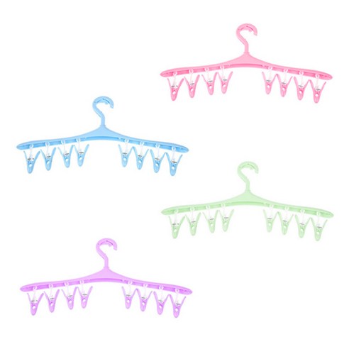 블럭마트 집게형 빨래건조걸이 랜덤 발송, 4개입, 1개