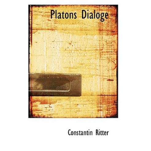 Platons Dialoge Paperback, BiblioLife