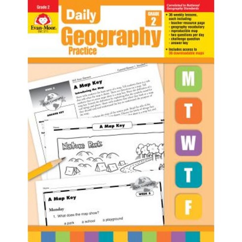 Daily Geography Practice: Grade 2 Paperback, Evan Moor Educational Publishers