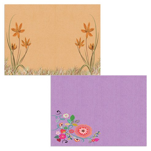 벨라 실리콘 식탁매트 2p 꽃가지1 세트, 꽃가지1, 꽃1, 385 x 285 mm, 두께 1mm