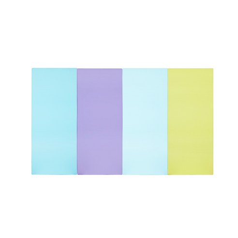 퍼니존 퍼니테라피 스카이블루비비드 시리즈4 유아폴더매트 대, 스카이블루 + 바이올렛 + 스카이블루 + 피스타치오