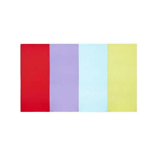 퍼니존 퍼니테라피 레드비비드 시리즈4 유아폴더매트 대, 레드 + 바이올렛 + 스카이블루 + 피스타치오