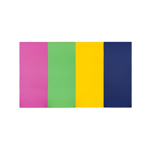 퍼니존 퍼니테라피 핫핑크비비드 시리즈4 유아폴더매트 대, 핫핑크 + 그린 + 옐로우 + 블루