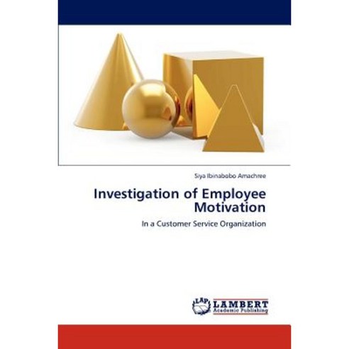 Investigation of Employee Motivation Paperback, LAP Lambert Academic Publishing