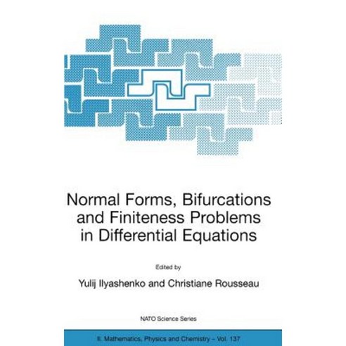 Normal Forms Bifurcations and Finiteness Problems in Differential Equations Hardcover, Springer