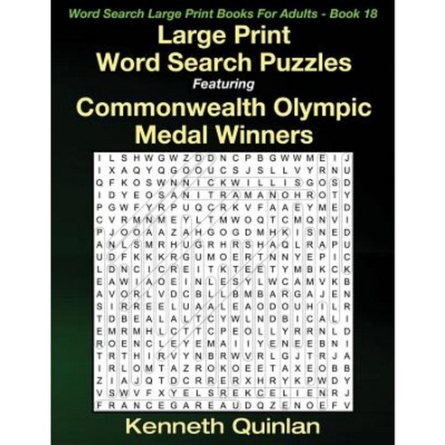 Large Print Word Search Puzzles Featuring Commonwealth Olympic Medal Winners Paperback, Createspace Independent Publishing Platform