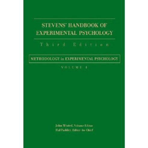 Stevens'' Handbook Of Experimental Psychology Methodology In ...