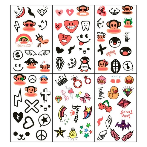 미니타투 세트, KT049, KT050, KT051, KT052, KT053, KT054, 1세트