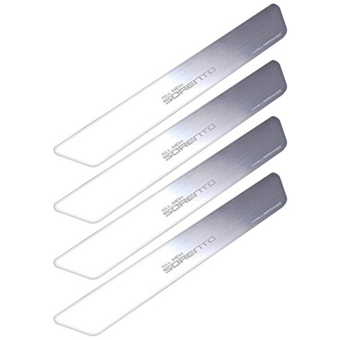 닥쏘오토 AL헤어라인 슬림핏 도어스커프 4p, 올 뉴 쏘렌토, 실버