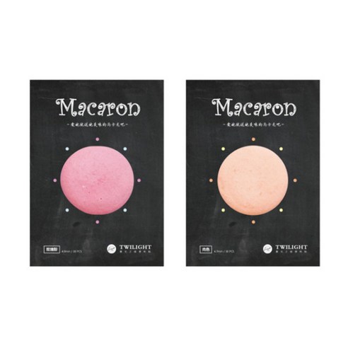 라이프포인트 마카롱 디자인 메모지 2p, 05로즈, 06피치, 1세트