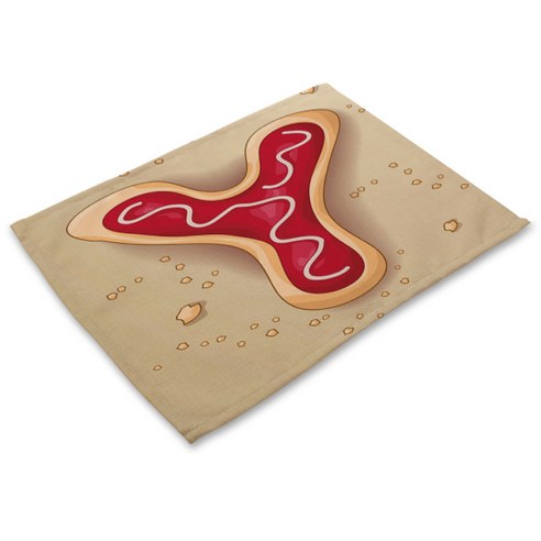리빙팝 쿠키알파벳 테이블매트, 25, 42 x 32 cm