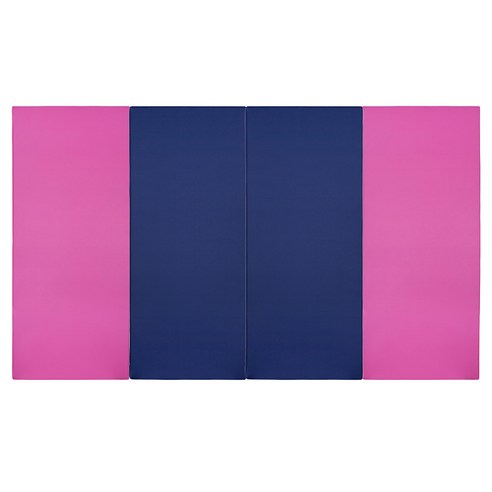 퍼니존 퍼니 테라피 핫 핑크 비비드 시리즈 6 유아폴더매트, 핫 핑크 + 블루