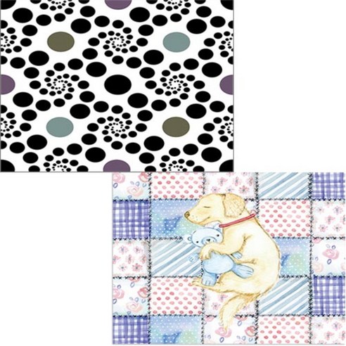 벨라 실리콘 식탁매트 2p 낮잠 세트, 낮잠, 동굴이, 385 x 285 mm, 두께 1mm