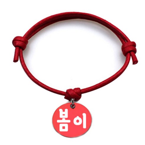 펫츠룩 굿모닝 레드 반려동물 목걸이 S + 알미늄원형 팬던트 M, 레드(봄이), 1개