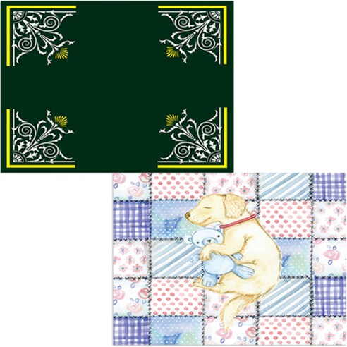 벨라 실리콘 식탁매트 낮잠 세트, 낮잠, 카네이션3, 385 x 285 mm
