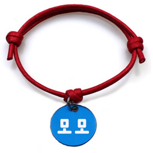 펫츠룩 굿모닝 레드 반려동물 목걸이 S + 알미늄 원형 팬던트 M, 블루(모모), 1개