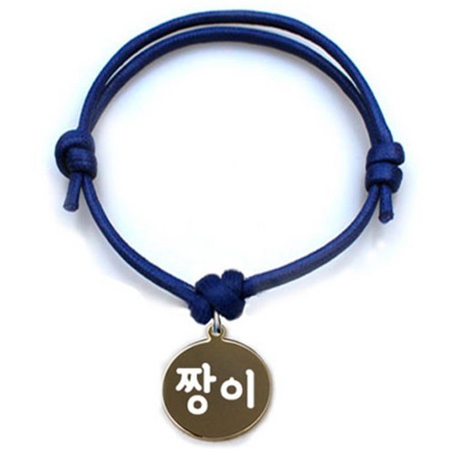 펫츠룩 굿모닝 블루 반려동물 목걸이 S + 메탈원형 팬던트 S, 골드(짱이), 1개