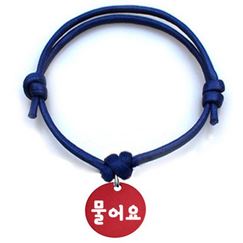 펫츠룩 굿모닝 블루 반려동물 목걸이 S + 알미늄원형 팬던트 S, 레드(물어요), 1개