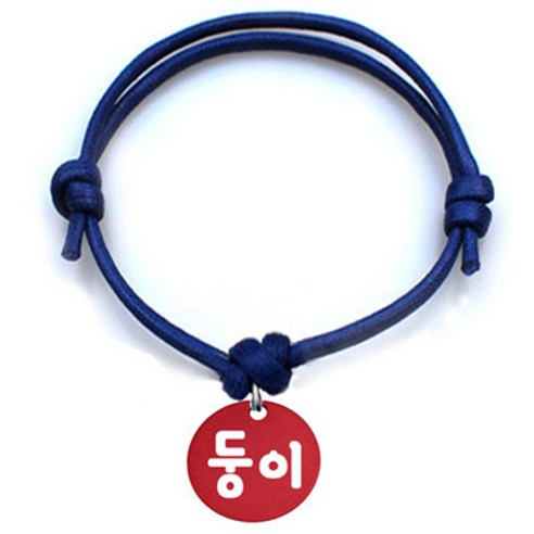 펫츠룩 굿모닝 블루 반려동물 목걸이 S + 알미늄원형 팬던트 S, 레드(둥이), 1개