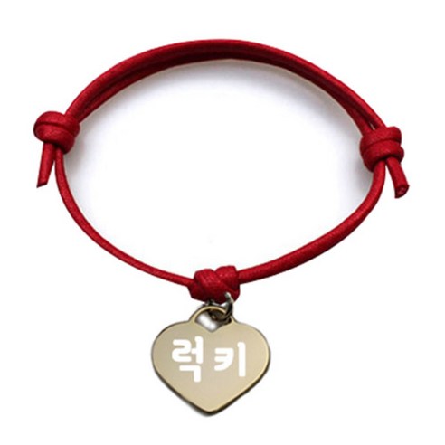 펫츠룩 굿모닝 레드 반려동물 목걸이 M + 메탈하트 팬던트 M, 골드(럭키), 1개