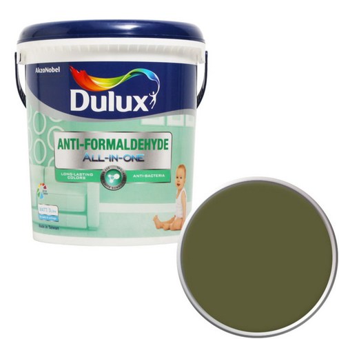 듀럭스 안티 포름알데히드 올인원 페인트 3L, Plantation Green