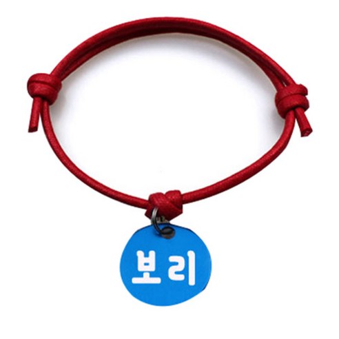펫츠룩 굿모닝 레드 반려동물 목걸이 M + 알미늄원형 팬던트 M, 블루(보리), 1개