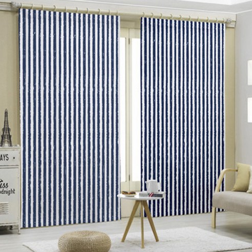 홈앤창 DTP 창문형 커튼, 밸런스네이비