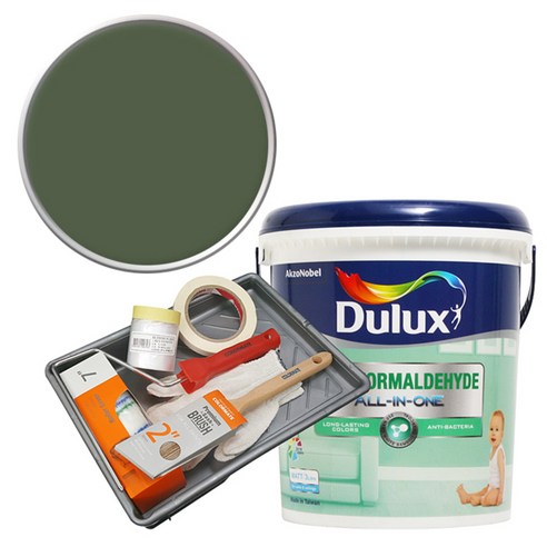 듀럭스 안티 포름알데히드 페인트 세트, Military Green, 3L