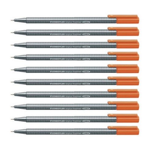 스테들러 트리플러스 화인라이너 334 수성펜 0.3mm, 4, 10개입