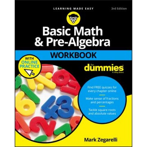 Basic Math and Pre-Algebra Workbook for Dummies Paperback