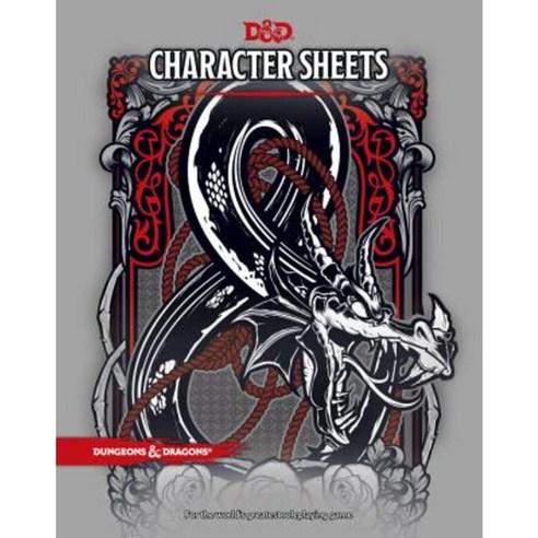 D&D Character Sheets Paperback, Wizards of the Coast