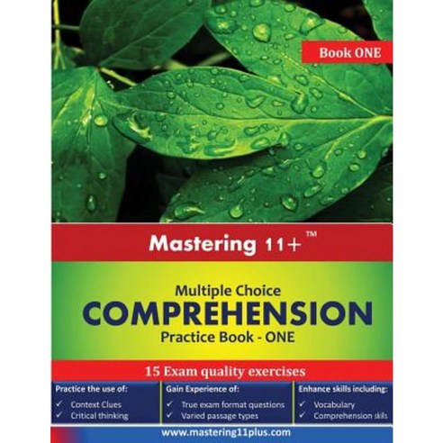 Mastering 11+ Multiple Choice Comprehension - Practice Book 1 Paperback, Ashkraft Educational