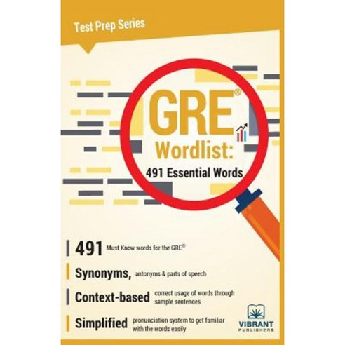 GRE Wordlist: 491 Essential Words Paperback, Vibrant Publishers