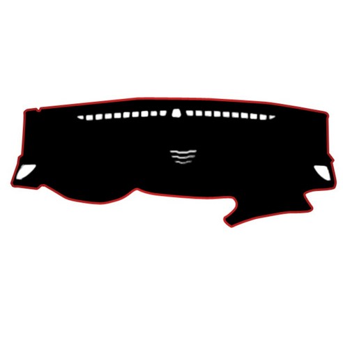 이모션 펠트 논슬립 3D 입체설계 대쉬보드 커버 현대, 아이오닉 (센터스피커 유), 블랙 + 레드 테두리