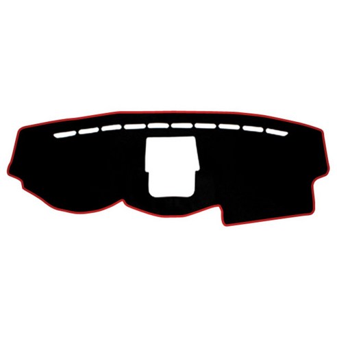 이모션 펠트 논슬립 3D 입체설계 대쉬보드 커버 쉐보레, 윈스톰 캡티바 (매립형), 블랙 + 레드 테두리