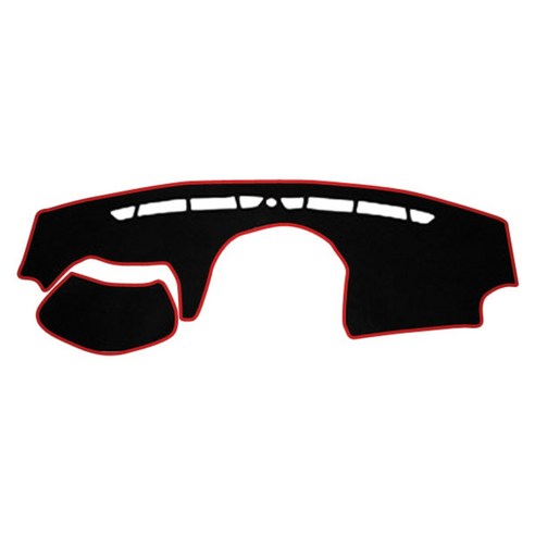 이모션 펠트 논슬립 3D 입체설계 대쉬보드 커버 기아, 뉴쏘울 2014년형, 블랙 + 레드 테두리