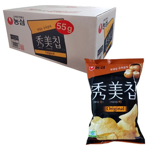 농심 수미칩 오리지널, 55g, 20개입